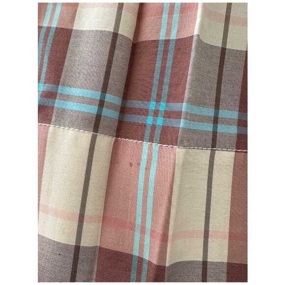 Tory Burch "Claire McCardell" Midi Dress | Size 2 | Red Madras Plaid - Picture 9 of 15